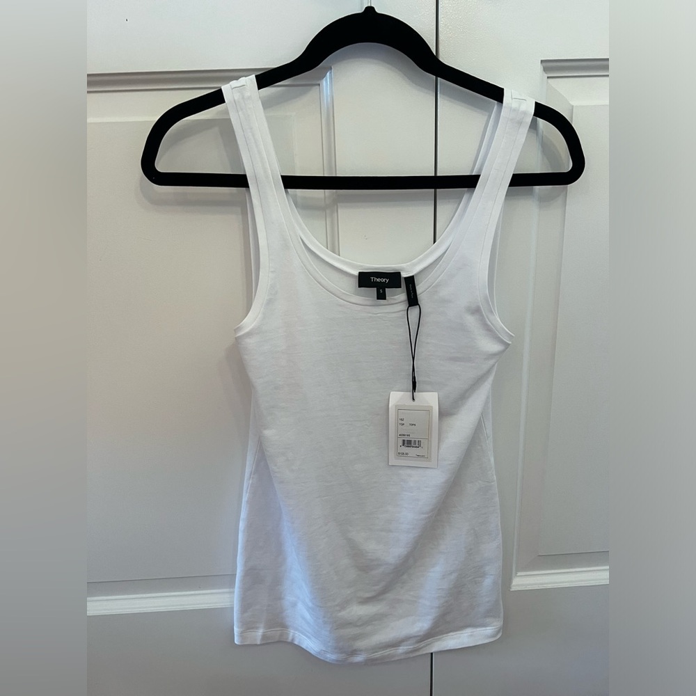 Theory tank top White nwt